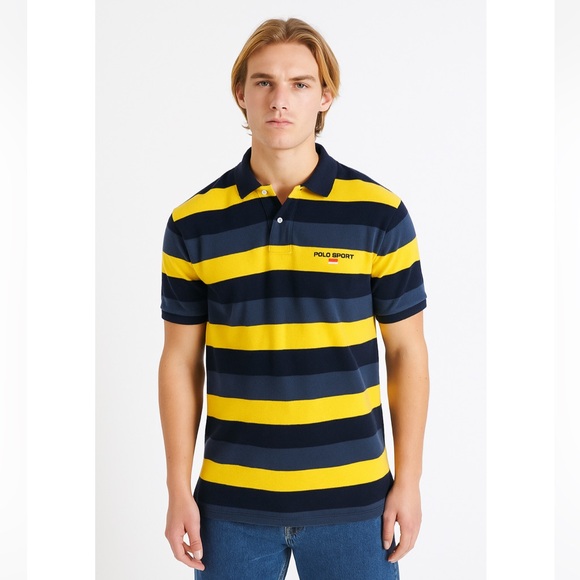 Polo Sport Ralph Lauren Vintage 1993 Rugby Style Shirt Men’s L, Y2K Streetwear - Picture 1 of 10